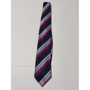 BCBG Attitude Tie 100% All Imported Silk 62 Inch Striped Tie